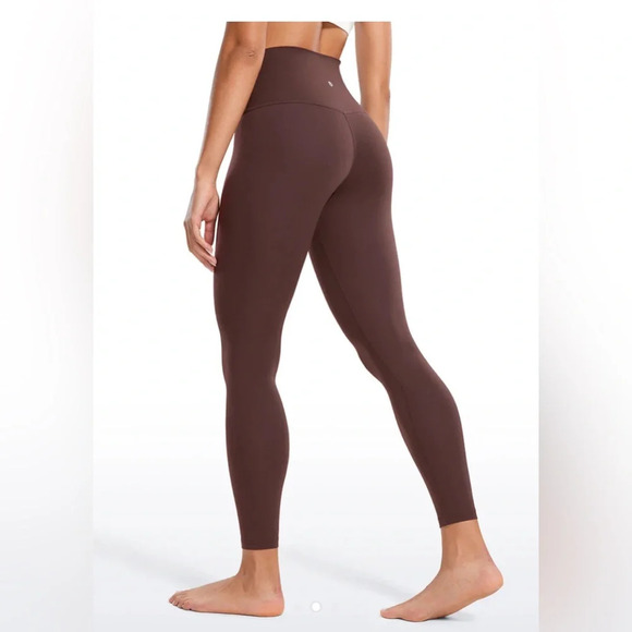 CRZ Yoga High Rise Butterluxe Leggings Taupe Brown Crop 25” XS - Picture 3 of 12